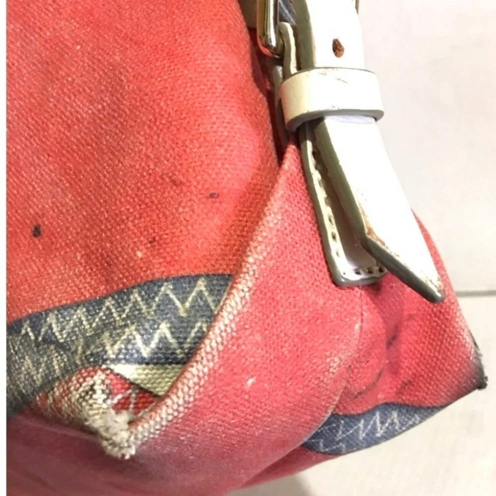 Dooney bourke vintage Vibrant Hobo Bag with Bold Letter Design